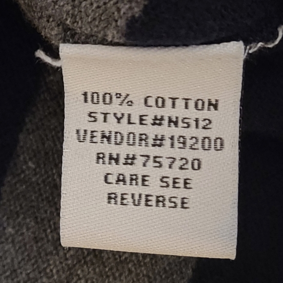 Buckle faded distressed striped v-neck sweater grey navy - Picture 6 of 6